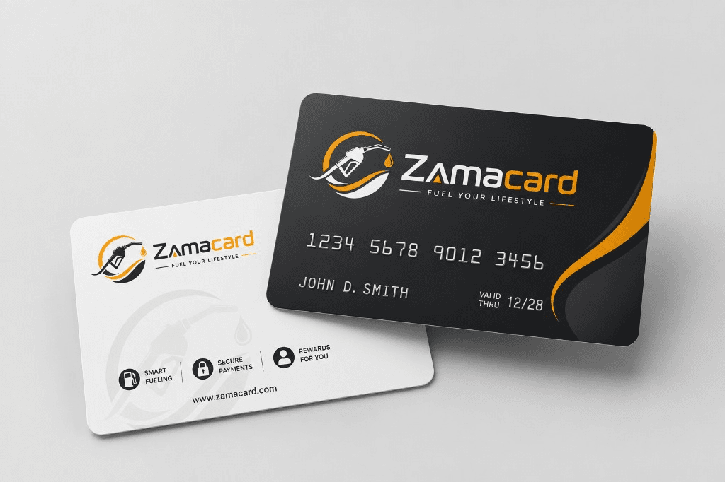ZamaCard black and white membership cards